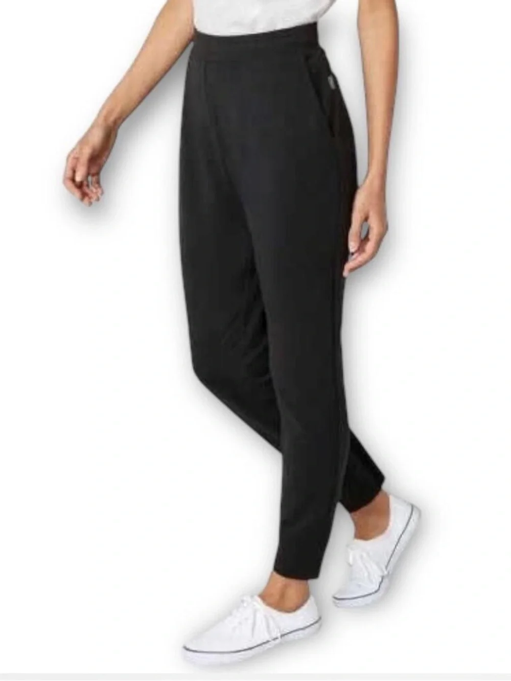 Eddie Bauer Lounge Women’s Black Fleece Jogger Pants!